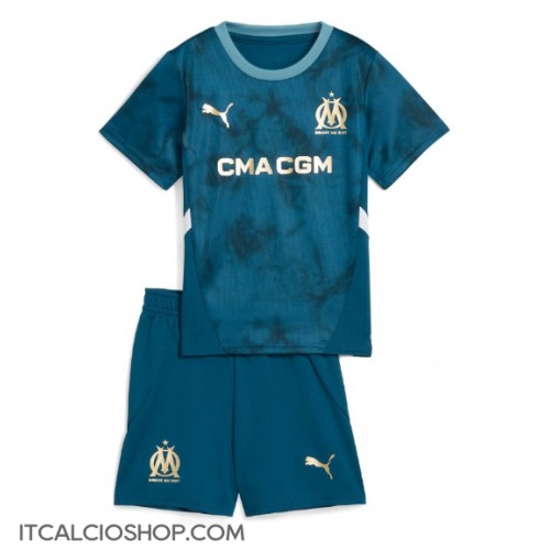 Olympique de Marseille Mason Greenwood #10 Seconda Maglia Bambino 2024-25 Manica Corta (+ Pantaloni corti)